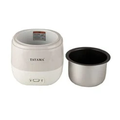 Ayama 1.5 Cup Portable Mini Rice Cooker, White (TMRC-03R) -KitchenAid Shop 31A6dqC4ZkL