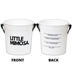 “Little Mimosa” (10-PACK) Plastic Cocktail Rum Buckets For Drinks, Brunch Supplies, Bachelorette Party Supplies (32oz) Reusable Punch Bowls, (BLACK) -KitchenAid Shop 31ASZf6yYaL