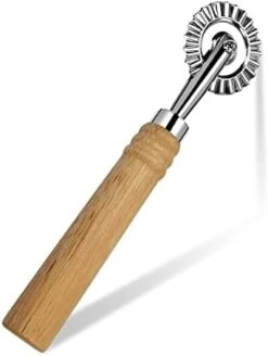 Ravioli Cutter Wheel,Pastry Wheel Cutter With Long Wooden Handle,Zinc Alloy Pasta Cutter Wheel For Kitchen -KitchenAid Shop 31AbcXHJCsL. AC