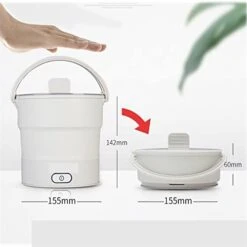 KOAIUS Soup Pot Dormitory Small Household Appliances Small Hot Pot Outdoor Electric Pot All-in-one Multi-Functional Mini Silica Gel Folding Electric Cooker Pot -KitchenAid Shop 31AbrM2yYXL 1