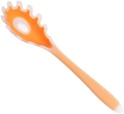 Silicone Pasta Fork (11.2"), High Heat Resistant To 480°F, Food Grade Pasta Spoon, BPA Free, Spaghetti Strainer & Server Spoon (Black, Noodle Spoon) -KitchenAid Shop 31Al0JjRl6L. AC