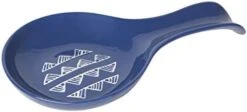 Curved Stoneware Spoon Rest Eggshell Blue, 3.5x7.75 In -KitchenAid Shop 31AtOwiC5BL. AC