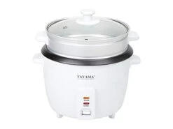 Ayama Rice Cooker With Steam Tray 8 Cups, White (RC-8R)