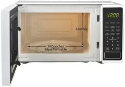 RAMR 0.7 Cu. Ft. Countertop Microwave Oven, 700 Watts, Easy Clean Interior, Child Safety Lock, White -KitchenAid Shop 31BKIYENSrL