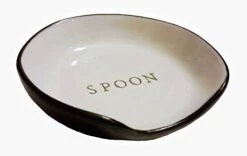 Stoneware Spoon Rest Cream/Black Joanna Gaines Collection (Standard Version) (Pack 1)
