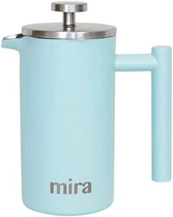 12 Oz Stainless Steel French Press Coffee Maker | Double Walled Insulated Coffee & Tea Brewer Pot & Maker | Keeps Brewed Coffee Or Tea Hot | 350 Ml (12 Oz (350 Ml), Pearl Blue) 15 12 Oz Stainless Steel French Press Coffee Maker | Double Walled Insulated Coffee & Tea Brewer Pot & Maker | Keeps Brewed Coffee Or Tea Hot | 350 Ml (12 Oz (350 Ml), Pearl Blue) -KitchenAid Shop 31BpS7aRUML. AC