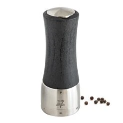 Peugeot - Madras U'Select Manual Pepper Mill - Adjustable Grinder - Stainless Steel & Beechwood, Graphite
