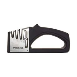 Edgekeeper 3 Stage Tabletop Kitchen Knife And Shear Sharpener, 7.5-Inch, Black