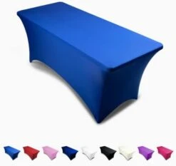 Black 6ft Tablecloth Rectangular Spandex Linen - Table Cloth Fitted Cover For 6 Foot Folding Table, Wedding Linens Banquet Cloths Rectangle Covers -KitchenAid Shop 31C7JJfnogL. AC