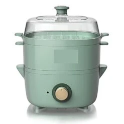 Tg Stock Pots Electric Steamer Household Double-Layer 4-Liter Large Capacity Electric Steamer Automatic Power-Off Small Breakfast Machine
