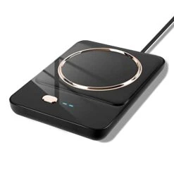 Ralyss Coffee Mug Warmer,Coffee Warmer For Desk With Auto Shut Off, 3 Temperature Setting Smart Cup Warmer Coffee Gift For Warming & Heating Coffee, Beverage, Milk, Tea And Hot Chocolate(Black)