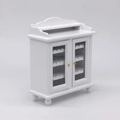 COHEALI Furniture 2pcs White Wine Model Mini House Adornment Cabinet Wooden Ornament Miniture House Miniatures -KitchenAid Shop 31COEOPqoeL