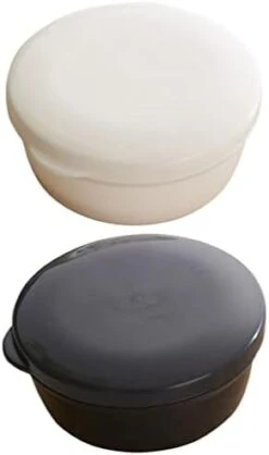 Plastic Soap Holder With Lid 2pcs Draining Soap Dish Portable Soap Box Shampoo Bar Container For Home Travel Outdoor Trips Soap Dish (Color : Blue Pink) -KitchenAid Shop 31CRewzw9oL. AC