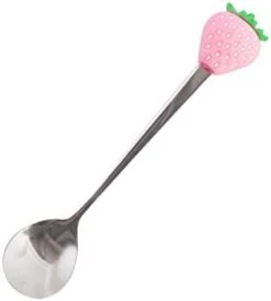 Creative Fruit Shaped Coffee Spoons/Forks, Stainless Steel Stirring Spoon Cocktail Fork For Fruit Dessert Appetizer Ice Cream(Red Strawberry Spoon) -KitchenAid Shop 31CUq9MJ9KL. AC