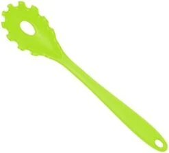 Silicone Pasta Fork (11.2"), High Heat Resistant To 480°F, Food Grade Pasta Spoon, BPA Free, Spaghetti Strainer & Server Spoon (Black, Noodle Spoon) -KitchenAid Shop 31D0axWCVgL. AC