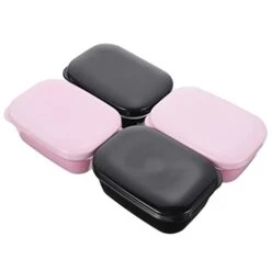 4pcs Box Soap Box Plastic Storage Boxes Plastic Tub With Lid Plastic Trays Dispenser Travel Containers Soap Container Travel Soap Box Soap Box With Cover Travel Supplies Protector