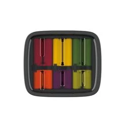 Joseph Joseph LockBlock Stainless Steel Knife Set With Self Locking Knife Block, 6-Piece, Black -KitchenAid Shop 31D6dGVnSiL