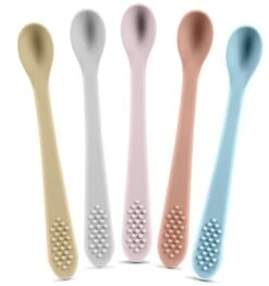 Best First Stage Baby Infant Spoons, 5-Pack, Soft Silicone Baby Spoons Training Spoon Gift Set For Infant 21 Best First Stage Baby Infant Spoons, 5-Pack, Soft Silicone Baby Spoons Training Spoon Gift Set For Infant -KitchenAid Shop 31D7Em4SfPL