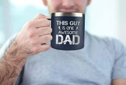 Gifts For Dad From Daughter, Son For Fathers Day - Dad Gifts From Daughter, Son - Cool Gifts For Dad, Husband, Men, Grandpa - New Dad Gifts - Men Gifts - Dad Birthday Gift - Funny Dad Mug 14 Oz, Navy -KitchenAid Shop 31DGQK6G5OL