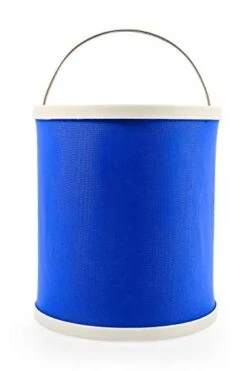 Camco Collapsible Bucket With Storage Case- Durable Pop Up Bucket With Watertight Fabric, Holds 3 Gallons Of Water - Great For RVs, Camping, Fishing, Boating, Hiking And More - Blue (42993), Blank Ski -KitchenAid Shop 31DSnezGlVL