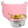 Silicone Slow Cooker Liner Compatible With Crockpot Slow Cooker Fits 6 To 8 Quarts Slow Pot, Slow Cooker Accessories Cooking Liner For Oval Or Round Pot, Reusable/Leakproof/Dishwasher Safe (Pink) -KitchenAid Shop 31DhVPl41UL