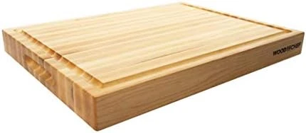 Large Wood Cutting Board From North American Maple - 20x16x1.5 Inches - A Reversible Butcher Block That Comes With Juice Groove For Cutting Meat And Juicy Veggies Easily - Large Chopping Board - Maple 10 Large Wood Cutting Board From North American Maple - 20x16x1.5 Inches - A Reversible Butcher Block That Comes With Juice Groove For Cutting Meat And Juicy Veggies Easily - Large Chopping Board - Maple - Image 8