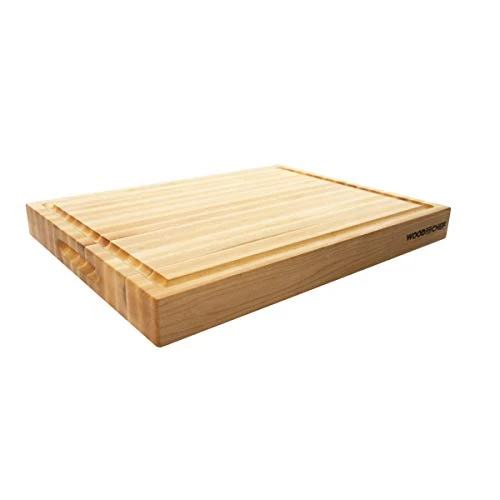 Large Wood Cutting Board From North American Maple - 20x16x1.5 Inches - A Reversible Butcher Block That Comes With Juice Groove For Cutting Meat And Juicy Veggies Easily - Large Chopping Board - Maple 3 Large Wood Cutting Board From North American Maple - 20x16x1.5 Inches - A Reversible Butcher Block That Comes With Juice Groove For Cutting Meat And Juicy Veggies Easily - Large Chopping Board - Maple