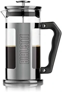 Bialetti 06700 3-Cup French Press Coffee Maker, Premium Stainless Steel, Silver -KitchenAid Shop 31EEftubB1L. AC