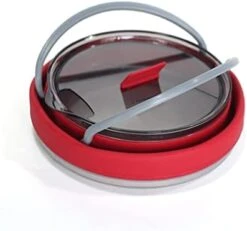 Outdoor Red And Green Travel Portable Heating Tea Coffee Rice Cooker Lightweight Silicone Folding Kettle With Handle (Color : D, Size : 15 * 15 * 9.5cm) -KitchenAid Shop 31EIiO IT0L. AC