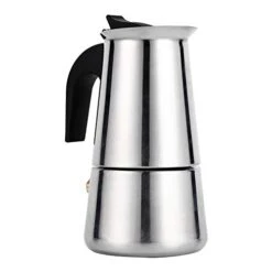 Stainless Steel Coffee Maker, 100ml/200ml/300ml/450ml Moka Pot Espresso Coffee Maker Stove For Home Office Use(100ml)