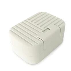 Fzh Soap Dish For Shower Portable Soap Box With Lid Travel Washing Soap Boxes Sealed Leak Proof Soap Container Box Bathroom Waterproof Soap Storage Boxes (Color : Chrome)