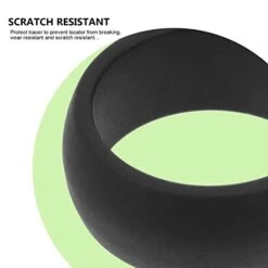 BESPORTBLE Mens Rings Mens Rings Women's Ring Breathable Mens Silicone Wedding Rings: Rubber Ring Bands For Men Black Engagement Band For Workout Sports Size8 4pcs Women Rings Mens Ring Mens Ring -KitchenAid Shop 31EhZYRoWjL