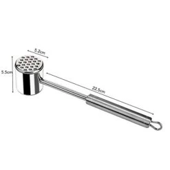 Zeerkeer Meat Tenderizer Hammer Tool Stainless Steel Dual-Sided Meat Mallet For Tenderizing Flattening Steak, Beef, Chicken, Pork And Poultry-Dishwasher Safe -KitchenAid Shop 31EmXOgKpqL