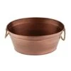 G.E.T. BT-2215-ACPR Copper Beverage Tub With Rope Handles, 8 Gallon,Antique Copper