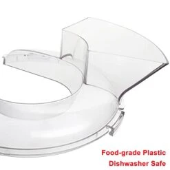 FIRJOY Pouring Shield For KitchenAid 4.5 And 5 Quart Stainless Steel Bowls ONLY - Secure Fit Splash Guard Accessory For KitchenAid Tilt-Head Stand Mixers (Clear) -KitchenAid Shop 31EnBPDcA1L