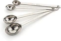Endurance Stainless Steel Spice Measuring Spoons, Set Of 6 | 1/8 Tsp To 1 Tbsp Measurements | Nest For Easy Storage | Dishwasher Safe | Dry Or Liquid | Baking Or Cooking -KitchenAid Shop 31EutNigZnL. AC