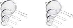 - Set Of 4 Premium Quality Fine Mesh Stainless Steel Strainers - 3", 4", 5.5" And 8" Sizes - Sift, Strain, Drain And Rinse Vegetables, Pastas & Tea -KitchenAid Shop 31FFQZt8JPL. AC