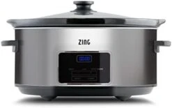 [New] ZingCook 6-Quart Digital Programmable Slow Cooker With Timer - Small Kitchen Appliance For Family Dinners - Serves 6+ People - Heat Settings: Keep Warm, Low And High -KitchenAid Shop 31FmL4 hL. AC 2