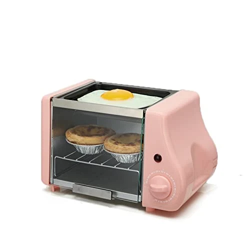 Mbj Bread Maker Multifunctional Mini Electric Oven Grill Omelette Omelette Skillet Breakfast Maker Toaster (Color : Pink) 3 Mbj Bread Maker Multifunctional Mini Electric Oven Grill Omelette Omelette Skillet Breakfast Maker Toaster (Color : Pink)