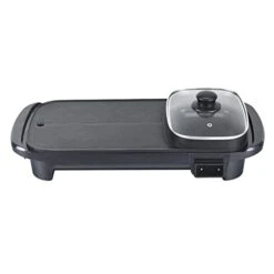 ALONCEtg Stockpots Multi Functional Hot Pot, Electric Hot Pot, Household Barbecue Pot, Electric Barbecue Pan, Non Stick Electric Barbecue Pan