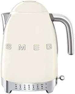 Smeg Cream Stainless Steel 50's Retro Variable Temperature Kettle -KitchenAid Shop 31GHaqnPp1L. AC