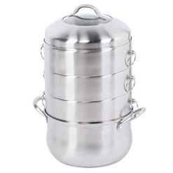 Steamer Pot 4 Layer Stainless Steel Soup Cooker Energy-Saving Food Steamer Pot Kitchen Cookware
