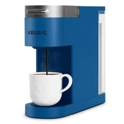 Keurig® K-Slim Single Serve K-Cup Pod Coffee Maker, Featuring Simple Push Button Controls And MultiStream Technology, Twilight Blue