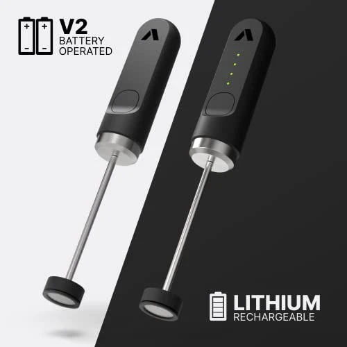 NanoFoamer Lithium Handheld Milk Foamer; Make Premium Microfoamed Milk For Barista-Style Coffee Drinks At Home. New Model With Dozens Of Improvements. USB-C Rechargeable 5 NanoFoamer Lithium Handheld Milk Foamer; Make Premium Microfoamed Milk For Barista-Style Coffee Drinks At Home. New Model With Dozens Of Improvements. USB-C Rechargeable - Image 3