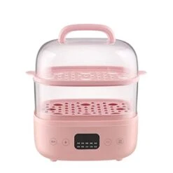 THICK Food Steamer 10 Hours Reservation Food Warmer Reheat Automatic Insulation Washable Base Steam Pot Cookware (Color : Black-JoJo's Bizarre Adventure1)