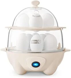 Dash Deluxe Rapid Egg Cooker For Hard Boiled, Poached, Scrambled Eggs, Omelets, Steamed Vegetables, Dumplings & More, 12 Capacity, With Auto Shut Off Feature - Black -KitchenAid Shop 31GkK1wWowS. AC
