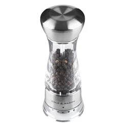 Cole & Mason Gourmet Precision Windermere Pepper Mill, Stainless Steel And Acrylic 16.5 Cm -KitchenAid Shop 31GvB2XngDL