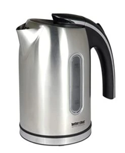 Ordless Electric Kettle | 7-Cup | Stainless Steel | 360-deg Swivel Base | Auto Boil-Dry Shut-Off | Water Window