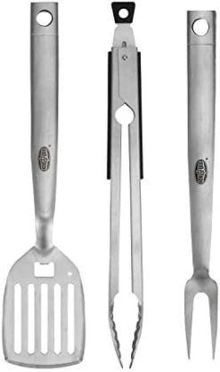 Heavy Duty BBQ Tool Set - Fork, Tong, & Spatula - Deluxe Stainless Steel Grill Utensils - Grilling Tools For The BBQ Grill Master Or Beginner Griller 29 Heavy Duty BBQ Tool Set - Fork, Tong, & Spatula - Deluxe Stainless Steel Grill Utensils - Grilling Tools For The BBQ Grill Master Or Beginner Griller -KitchenAid Shop 31HTaE16XUL. AC