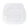 QHHVAIT Microwave Oven Steamer Plastic Cook Container With Lid For Steamed Bun Dumpling Transparent